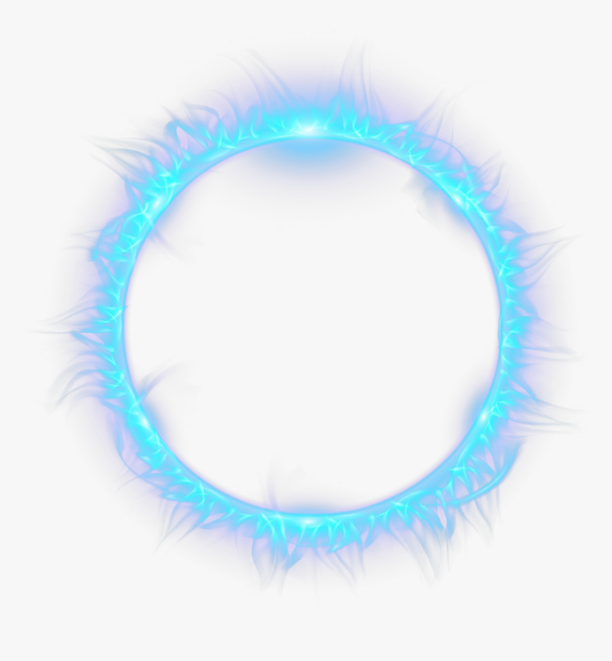 Blue Combustion Fire Light Flame Circle Clipart - Blue Fire Circle Png, Transparent Png, Free Download