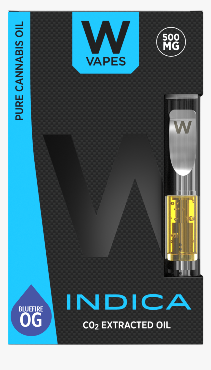 W Vapes Vaping Vape Pens Blue Fire Og Indica 500mg - Sour Diesel Thc Cartridge, HD Png Download, Free Download