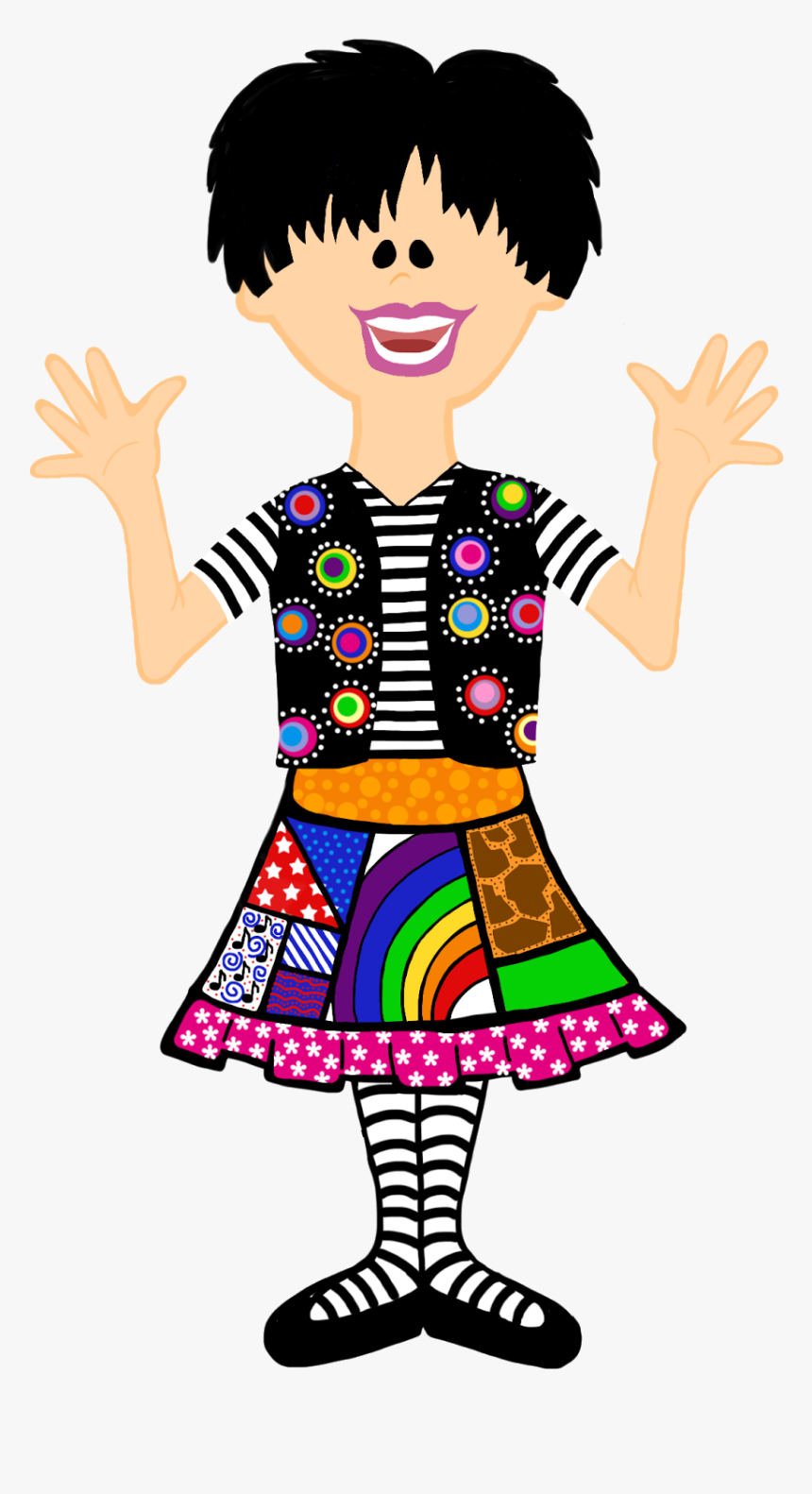 School Friends Clip Art - Mismatched Clothes Clipart, HD Png Download, Free Download