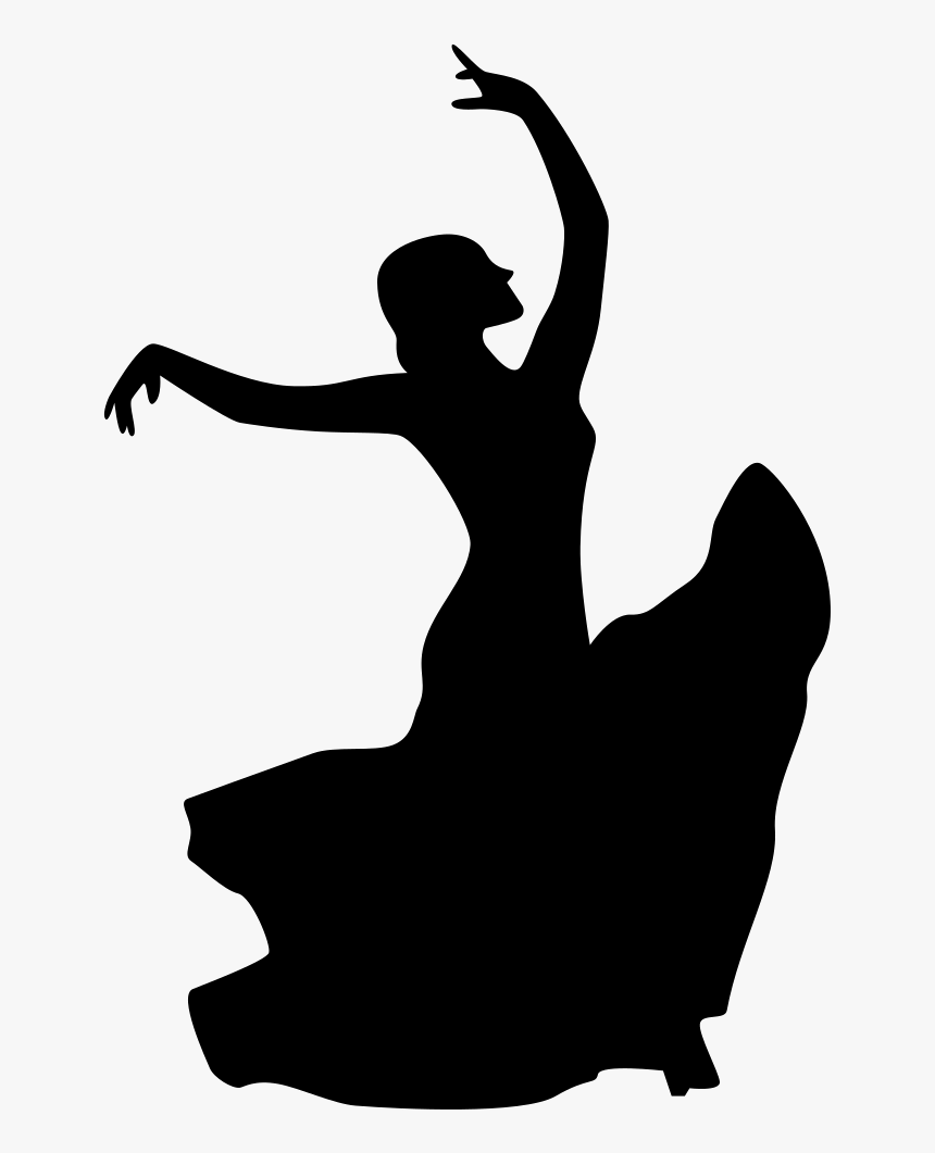 Dancer Transparent Svg Free - Flamenco Dancer Silhouette Png, Png Download ...