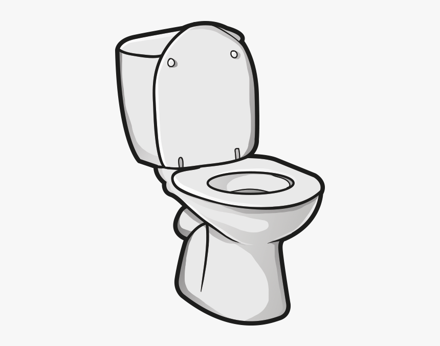 Toilet - Drawn Toilet Transparent Background, HD Png Download, Free Download