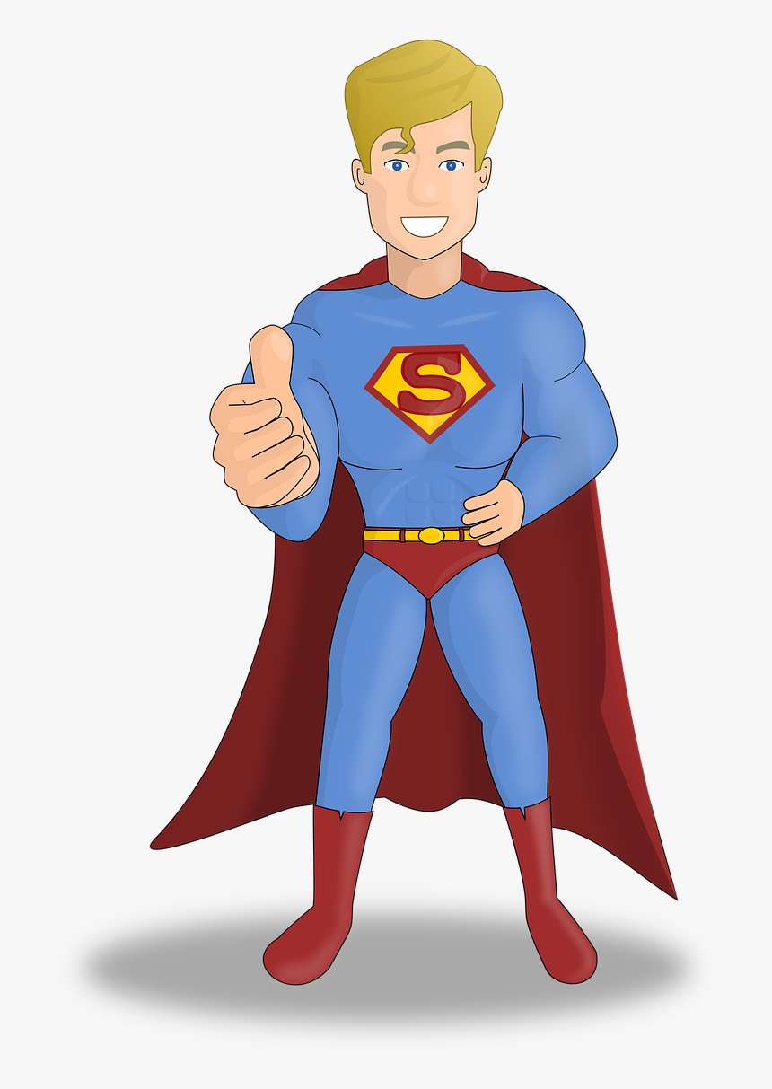 Superman, Hero, Superhero, Strong, Powerful, Character - Супергерой Картинка, HD Png Download, Free Download