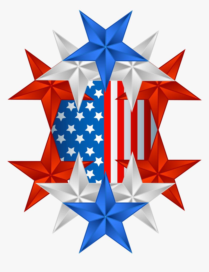 Usa Memorial Day Png Clipart - Png Of American Flag, Transparent Png, Free Download