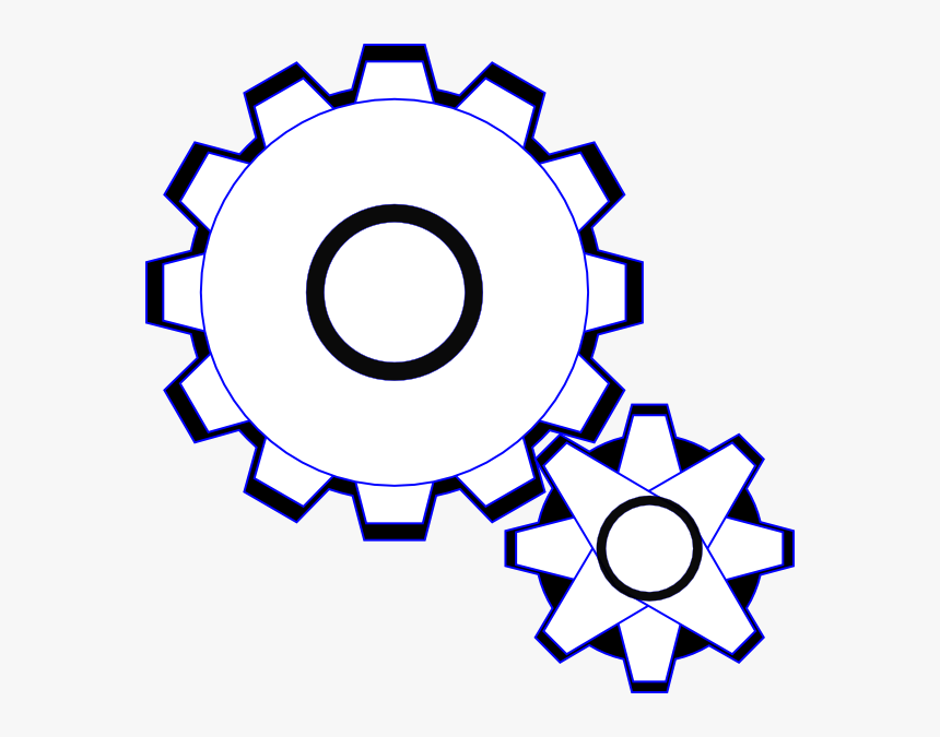 Simple Gears Svg Clip Arts - Powerpoint Background For Engineering, HD Png Download, Free Download