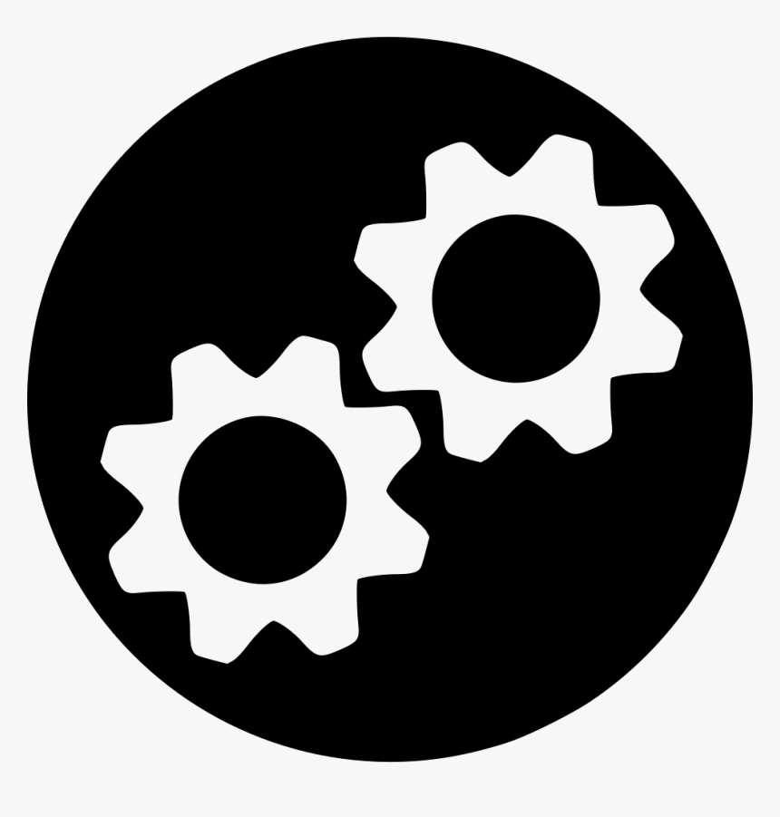 Engine Loading Load Process Round Gears - Process Icon Png Black, Transparent Png, Free Download