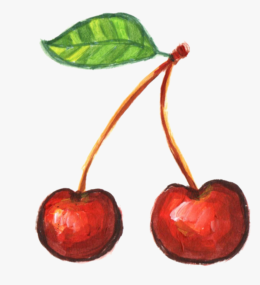 Transparent Cherry Png - Cherry Painted, Png Download, Free Download