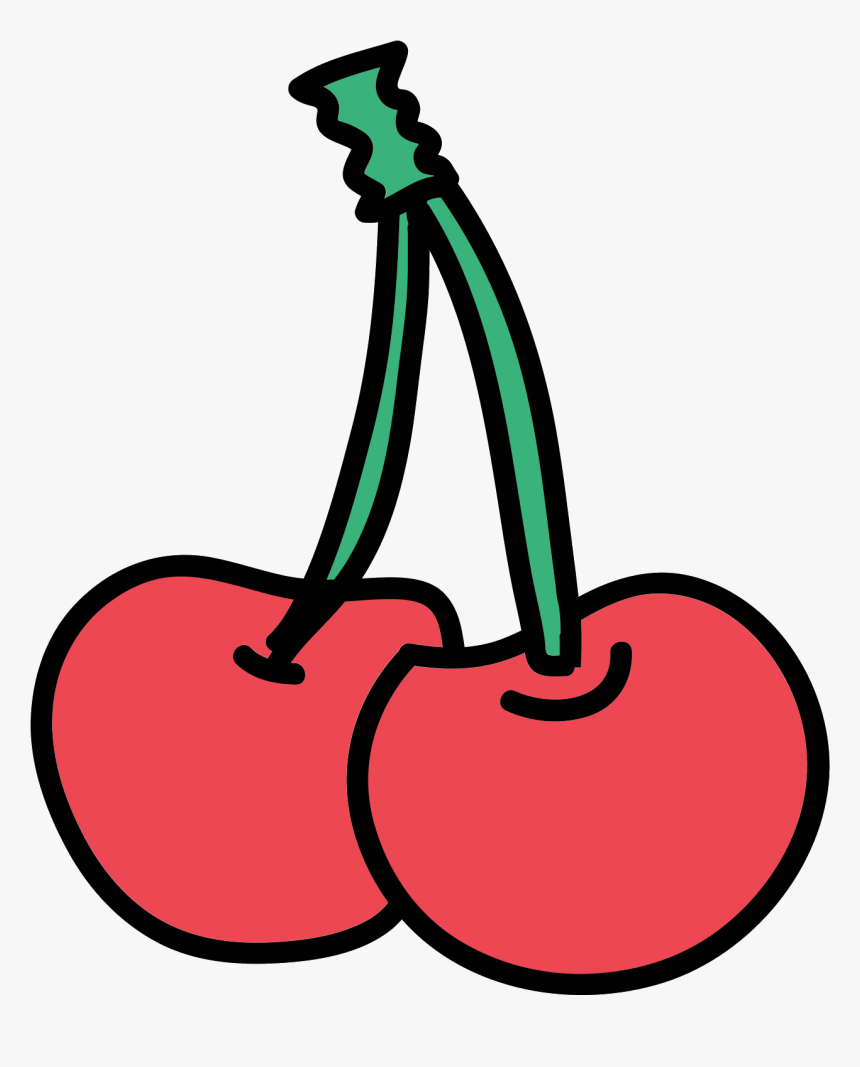 Cherry Vector Png - Cherry Png Doodle, Transparent Png, Free Download