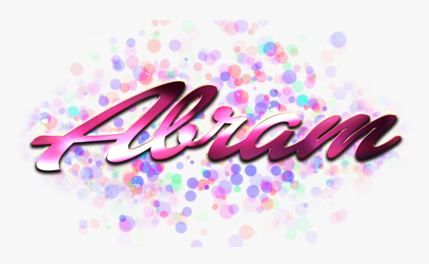 Abram Name Logo Bokeh Png - Olive Name, Transparent Png, Free Download