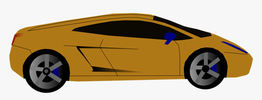 Lamborghini Clipart Sportscar - Clip Art Sports Car, HD Png Download, Free Download