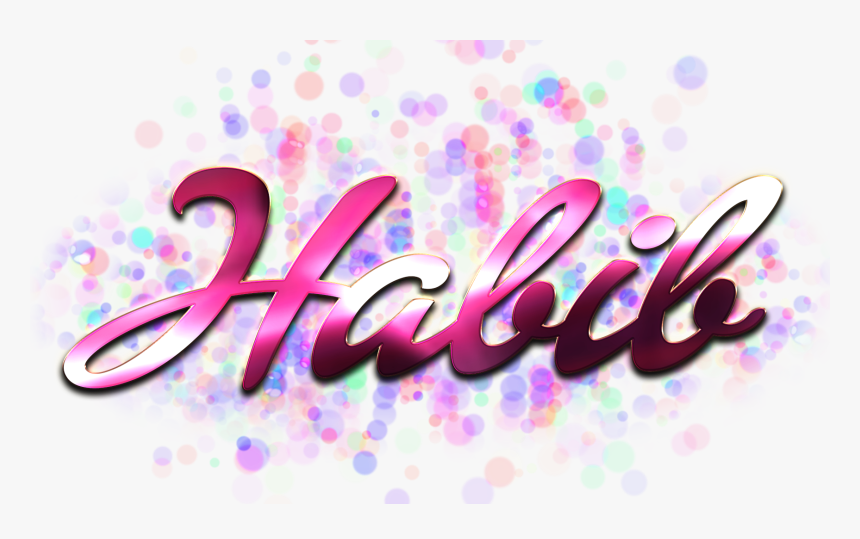 Habib Name Logo Bokeh Png - Graphic Design, Transparent Png, Free Download