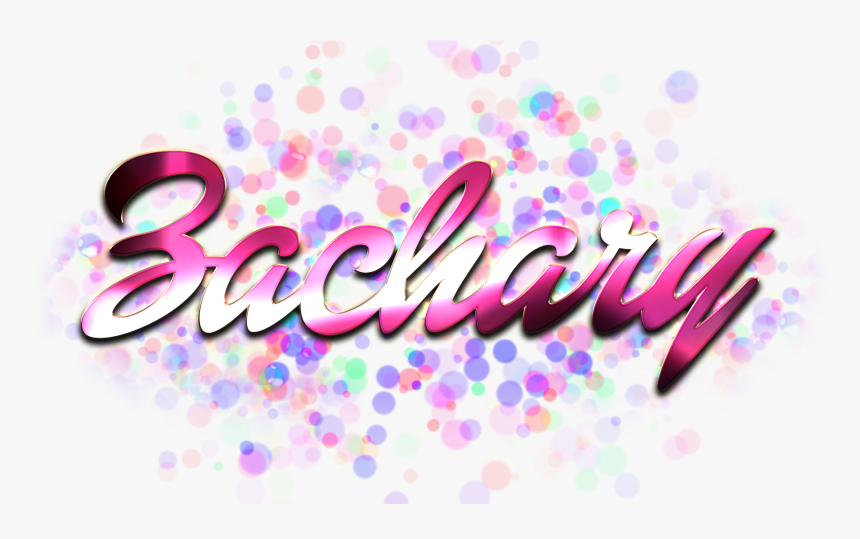 Zachary Name Logo Bokeh Png - Lavanya Name, Transparent Png, Free Download