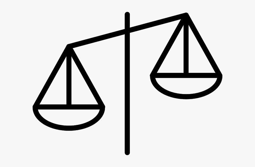 Balance Scale Png - Weigh Scale Clipart Black And White, Transparent Png, Free Download