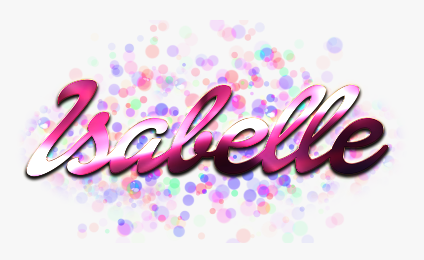Isabelle Name Logo Bokeh Png - Inaaya Name, Transparent Png, Free Download