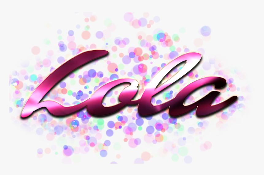 Lola Name Logo Bokeh Png - Trisha Name, Transparent Png, Free Download