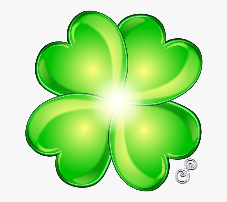 Free A Picture Of Four Leaf Clover - Transparent Background Transparent Four Leaf Clover, HD Png Download, Free Download