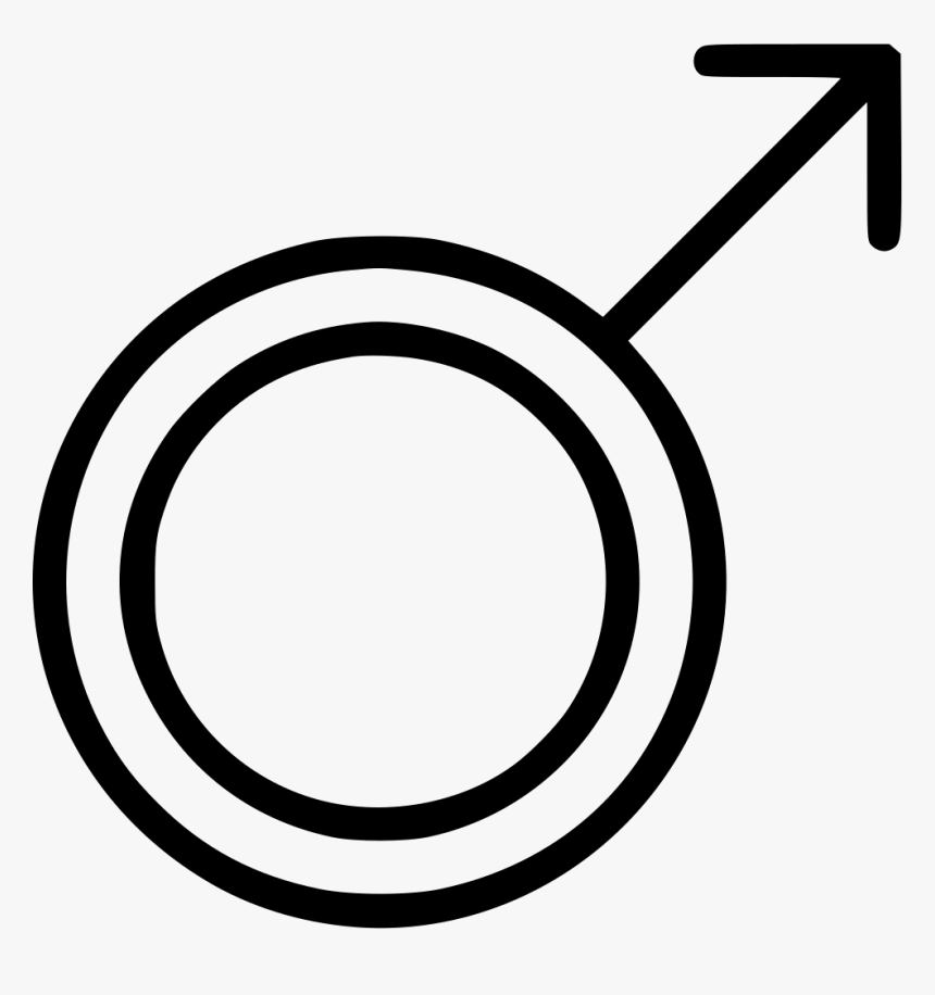 Male Man Mark Circle Arrow - Male Circle With Arrow, HD Png Download, Free Download
