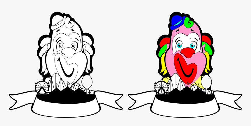 Clowns Banners Clip Arts - Free Clip Art, HD Png Download, Free Download