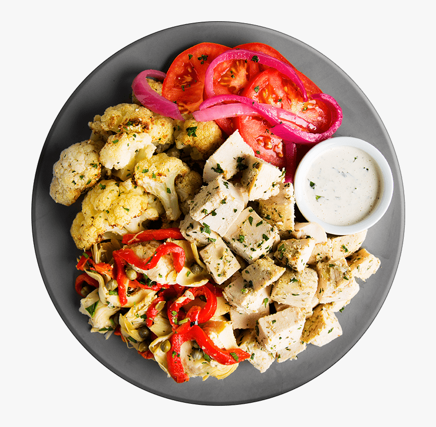 Greek Chicken Gyro Plate - Salad, HD Png Download, Free Download