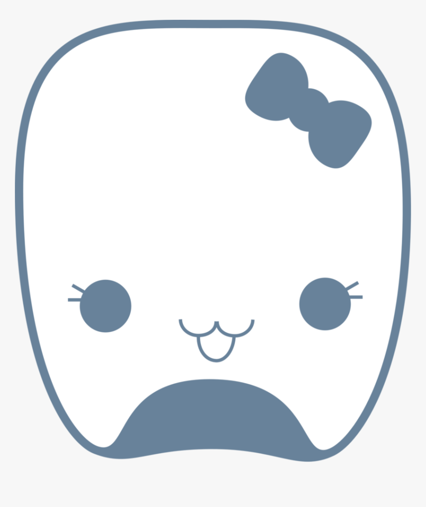 Cute Teeth Png - Tooth Kawaii Png, Transparent Png, Free Download