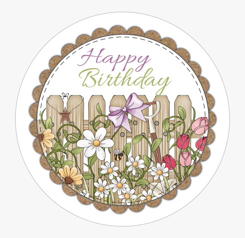 Free Happy Birthday Garden , Png Download - Happy Birthday Topper Printable, Transparent Png, Free Download