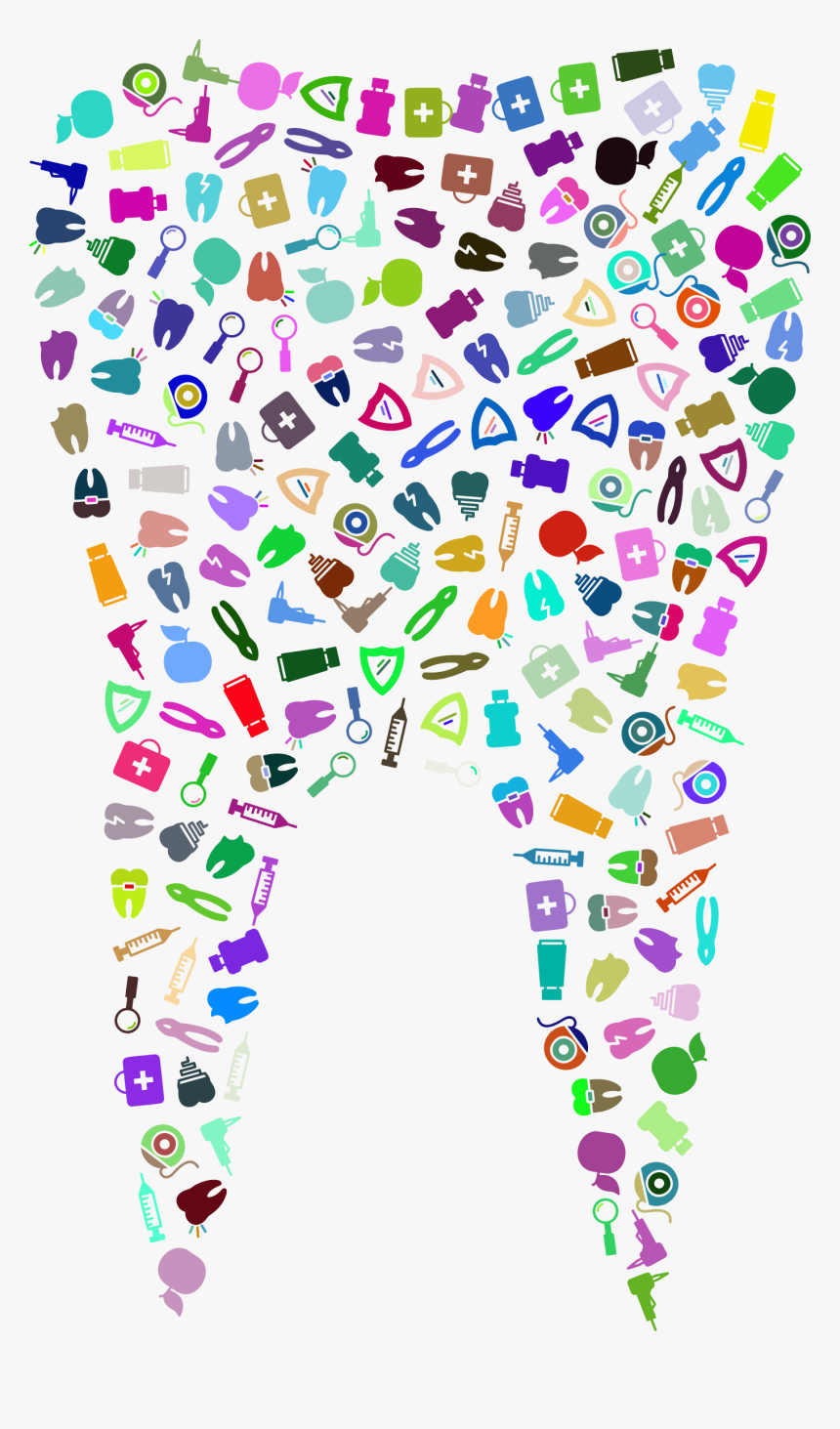 Tooth Icons Prismatic Clip Arts - Marketing Ideas Dental Ideas, HD Png Download, Free Download