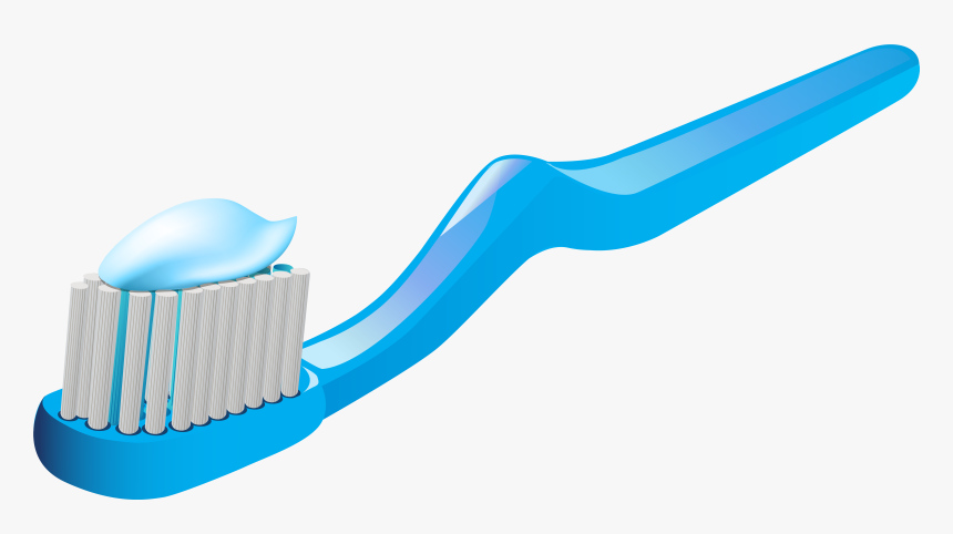 Toothbrush And Toothpaste Png Clip Art - Toothbrush With Toothpaste Png, Transparent Png, Free Download