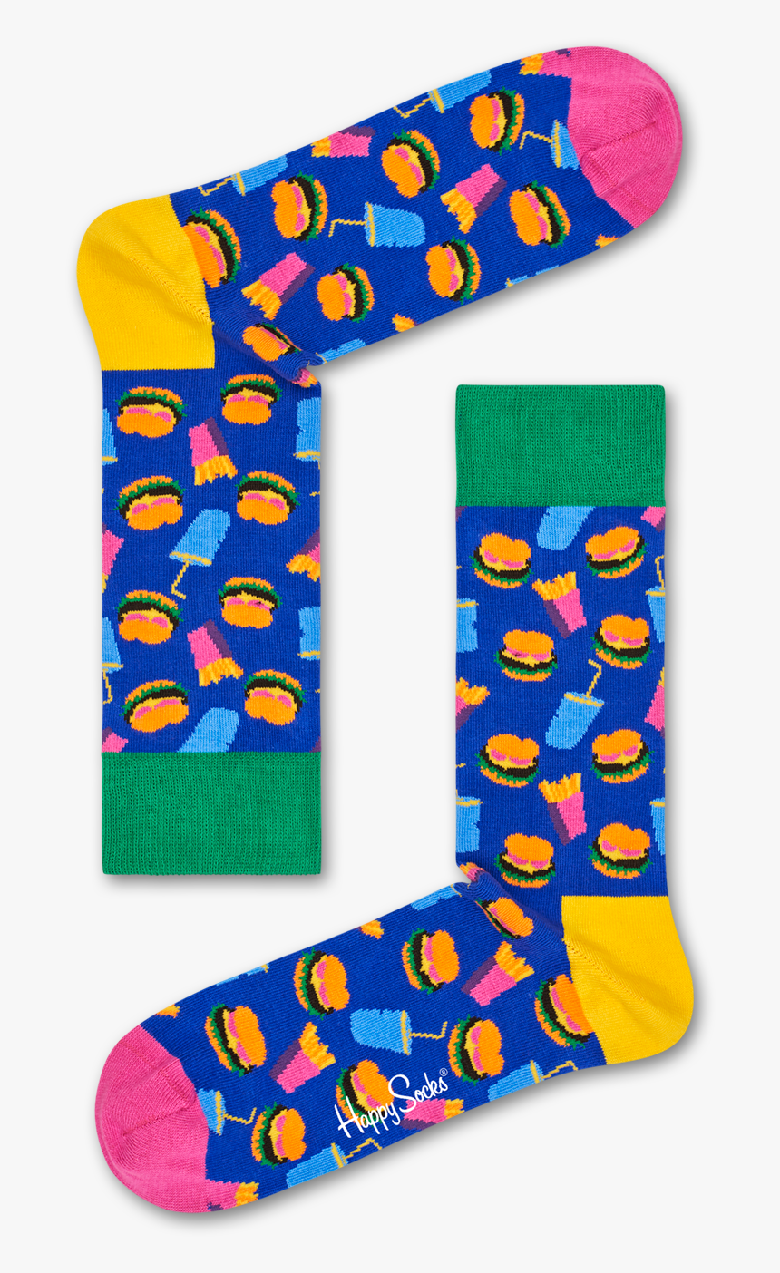 Product Image - Happy Socks Hamburger Sock, HD Png Download, Free Download