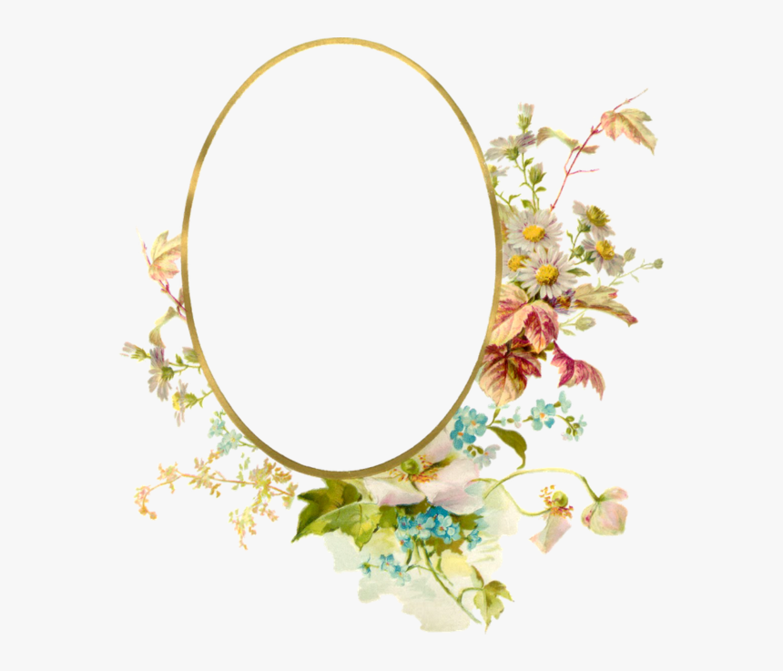 Flower Vintage Frame - Vintage Frame Png Free, Transparent Png, Free Download