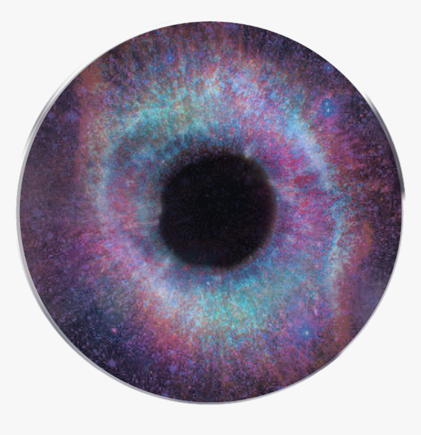 #eye #galaxy #weird #space #pupil #pretty #colorful - Circle, HD Png Download, Free Download