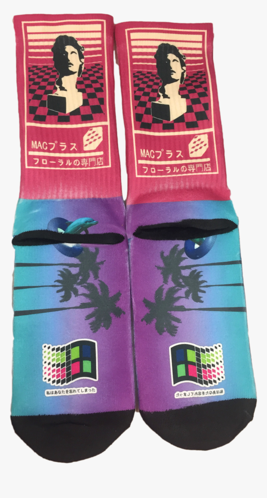 Vaporwave Socks - Floral Shoppe, HD Png Download, Free Download