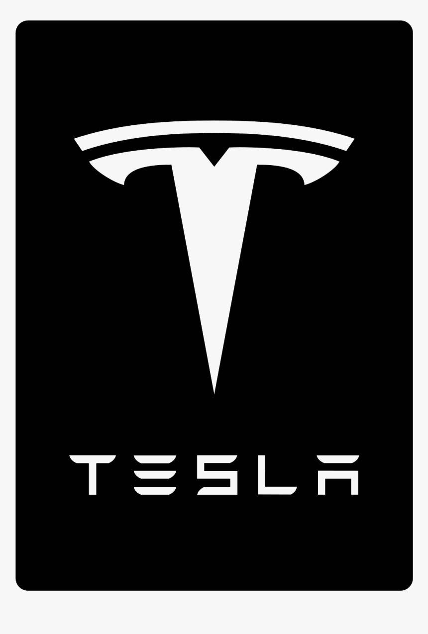 Tesla Logo On Black, HD Png Download - kindpng