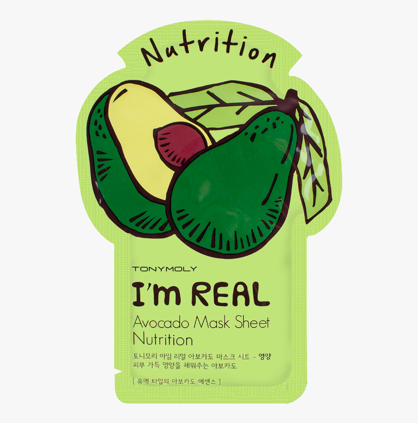 Tonymoly I M Real Avocado Mask Sheet Nutrition, HD Png Download, Free Download