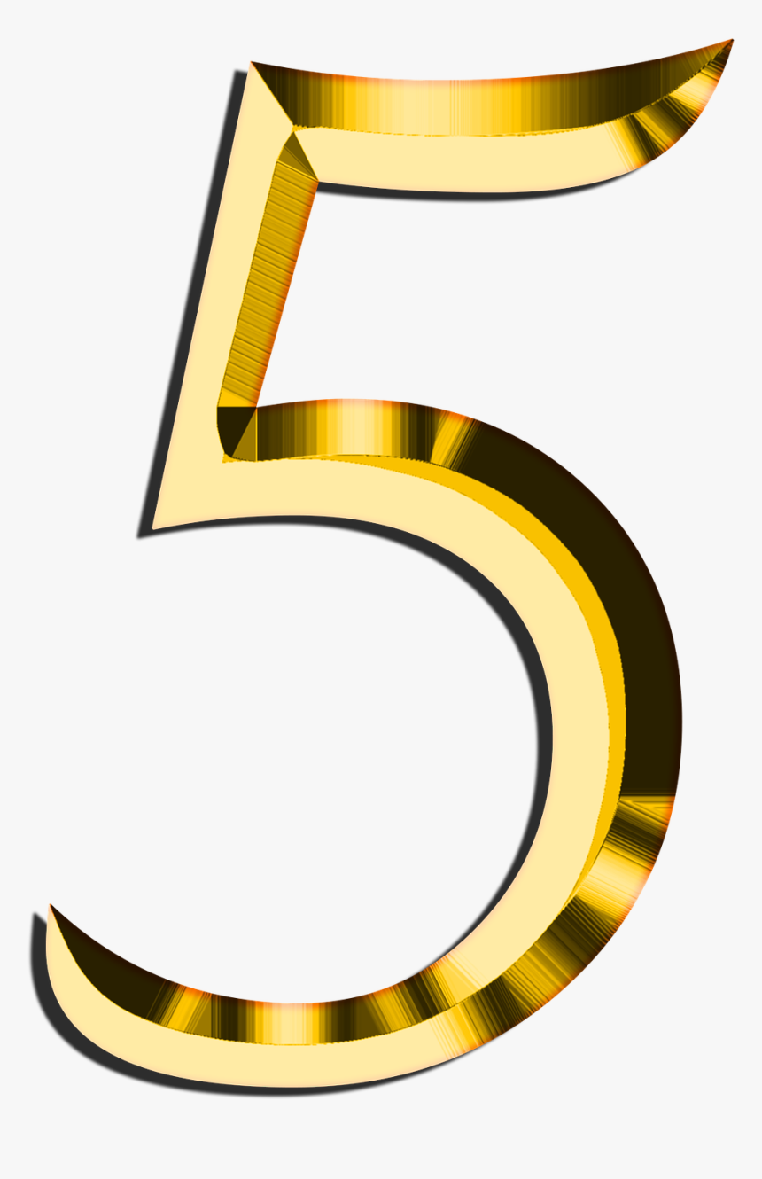 7 5 Transparent For Free Download On Mbtskoudsalg - Golden Number 5 Png, Png Download, Free Download