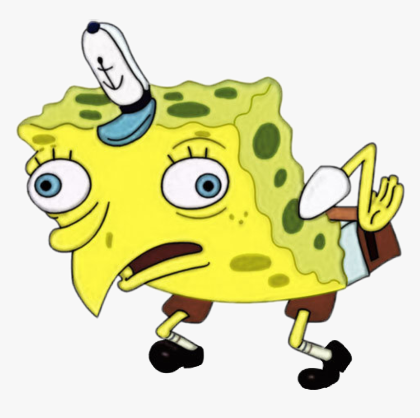 Mocking Spongebob Sticker, HD Png Download, Free Download