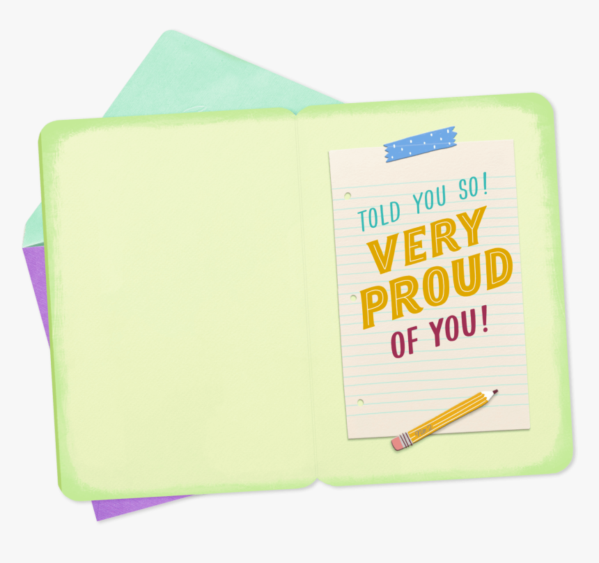 Very Proud Congratulations Card For Kid - Paper, HD Png Download, Free Download