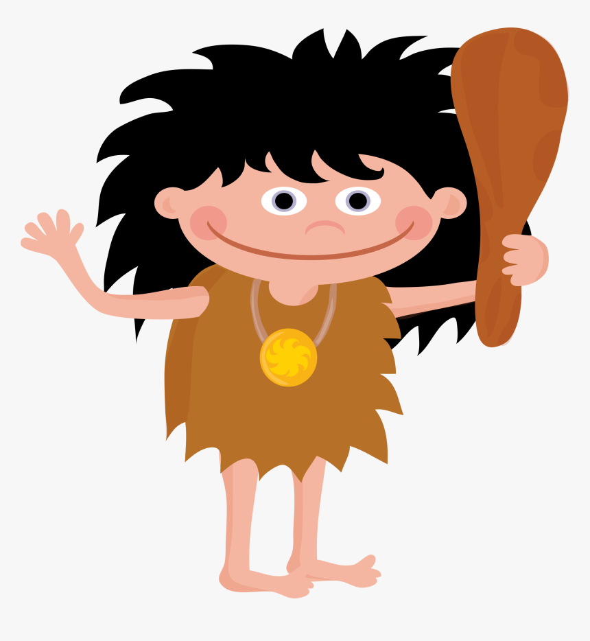 Caveman Clipart Muscle - Cave Man Clipart, HD Png Download, Free Download