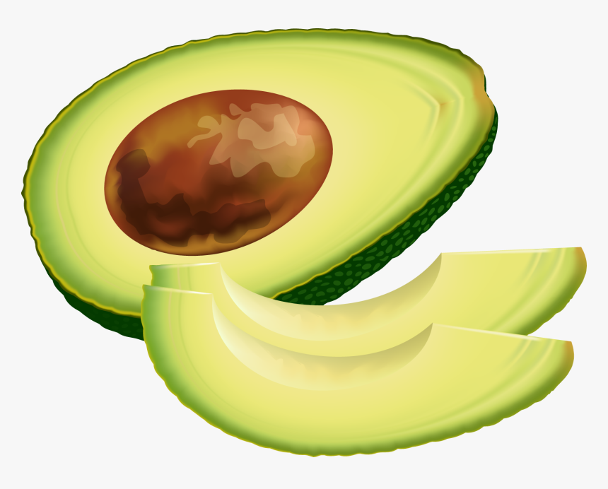 Avocado Clip Art - Transparent Background Avocado Clipart, HD Png Download, Free Download