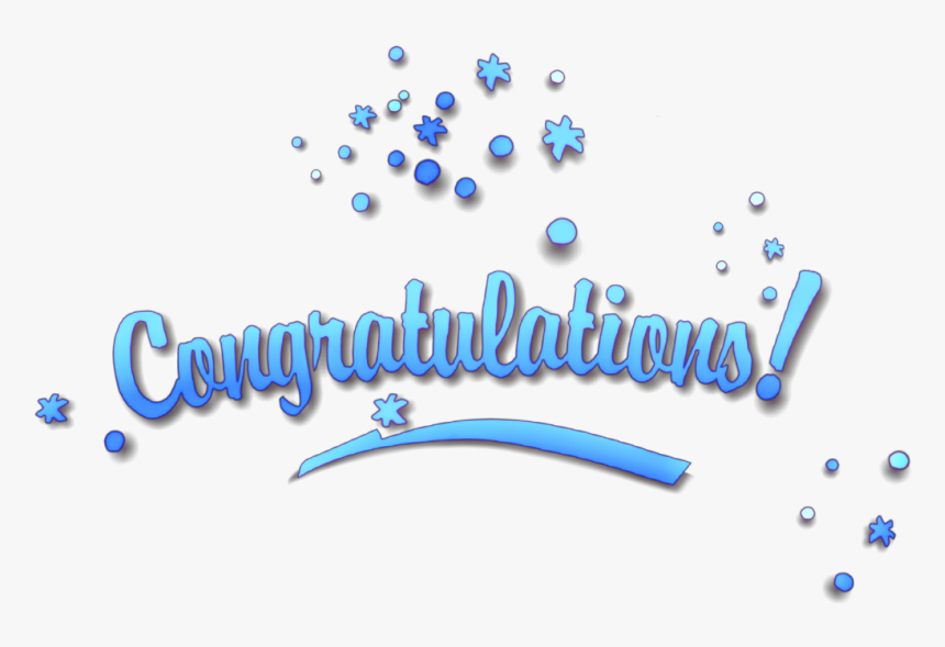 #congratulations #blue #award #celebrate - Graphic Design, HD Png Download, Free Download