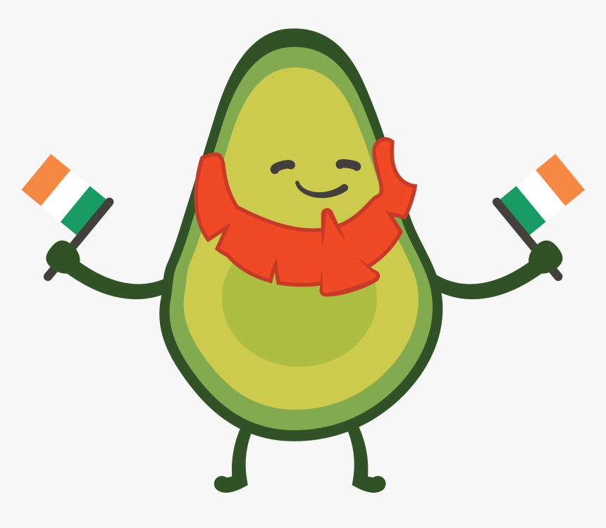Looks Like There Are Irish Avocados - Creative Cartoon Avocado Png Transparent, Png Download, Free Download