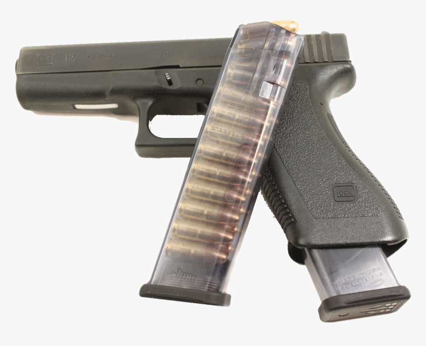 Transparent Guns Glock - Glock 17 25 Round Mag, HD Png Download, Free Download