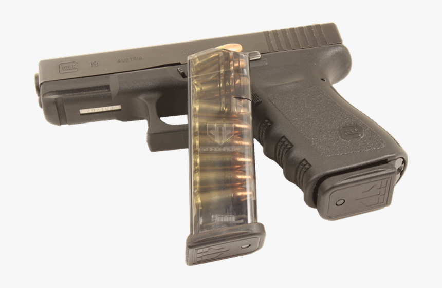 Ets Glock 9mm 15 Round Mag - Glock 19 Mag In A Glock 26, HD Png Download, Free Download