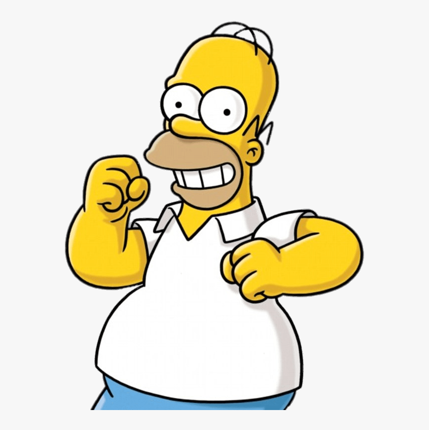 Homer Simpson Happy - Homer Simpson Png, Transparent Png, Free Download