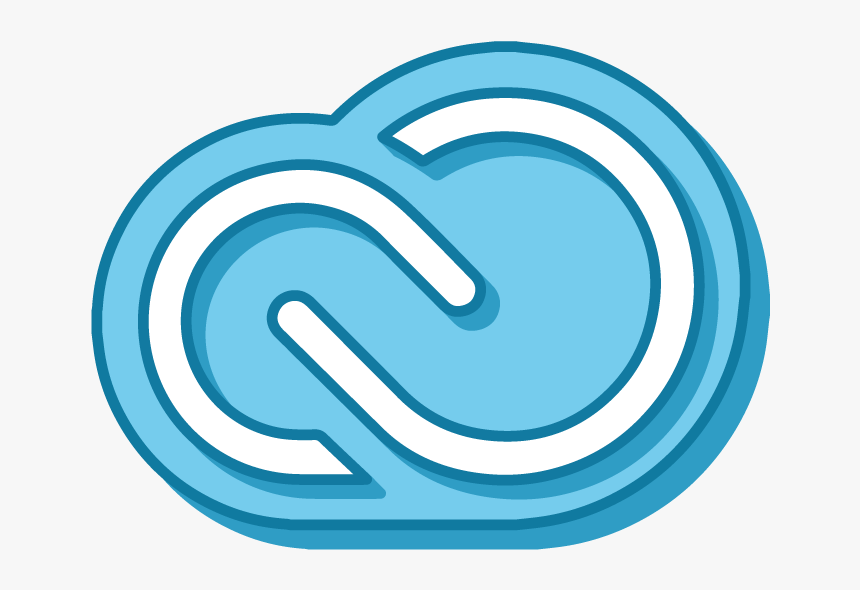 Photoshop Logo Clipart Creative Cloud - Adobe Logo On Blue, HD Png Download, Free Download