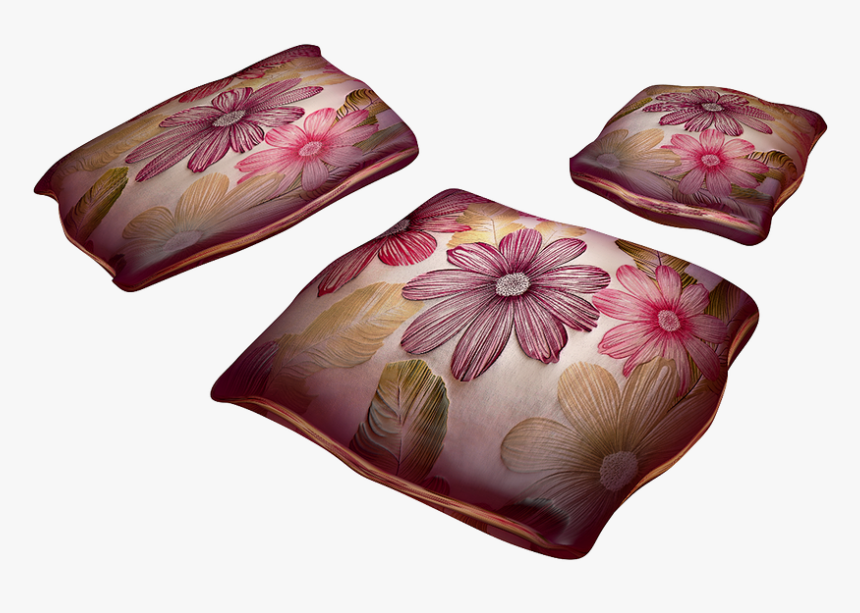 Pillow, Pattern, Flowers, Isolated, Textiles - Pixabay Pillow Png, Transparent Png, Free Download