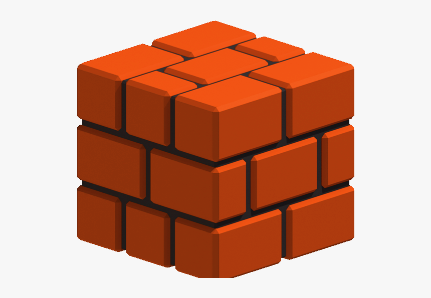 Brick - Transparent Mario Brick Block, HD Png Download, Free Download