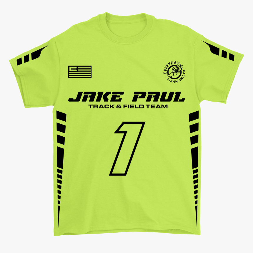Jake Paul Everyday Neon Track Team Shirt"
 Class="lazyload - Active Shirt, HD Png Download, Free Download