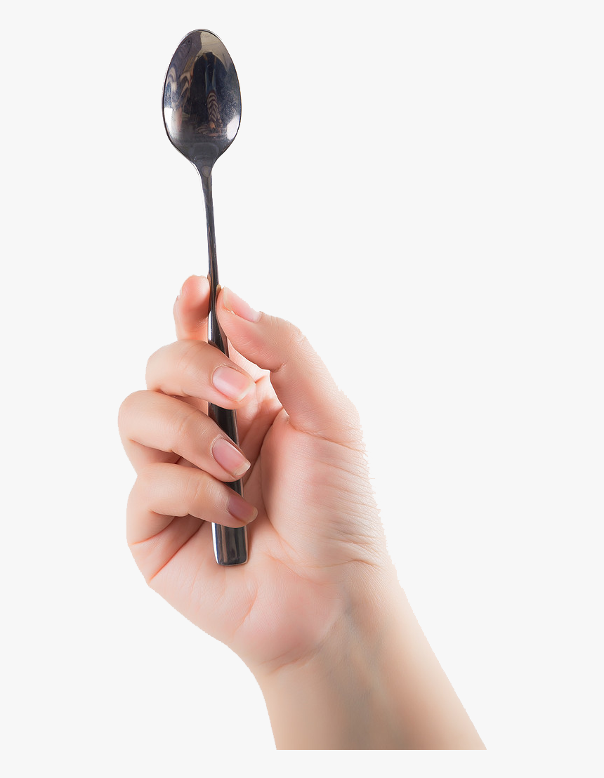 Graphic Download Fork Transparent Hand Holding - Hand Holding Spoon Png, Png Download, Free Download