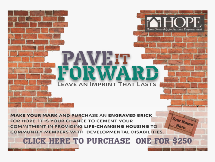 Pave It Forward Brick, HD Png Download, Free Download