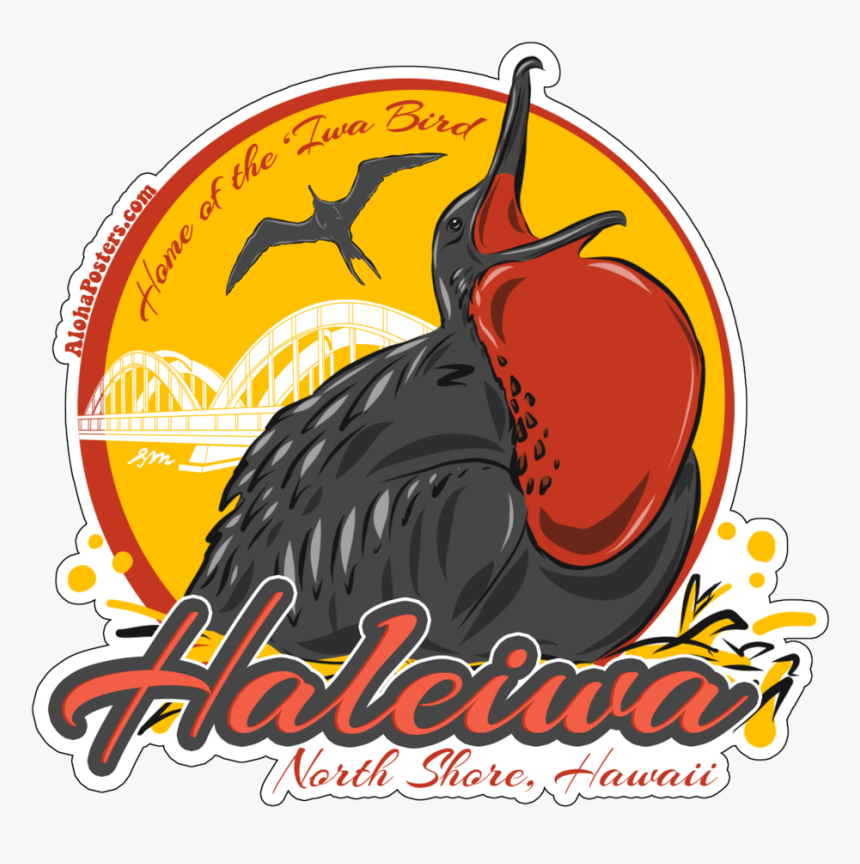 Alohaposters Iwa Bird Sticker - Illustration, HD Png Download, Free Download
