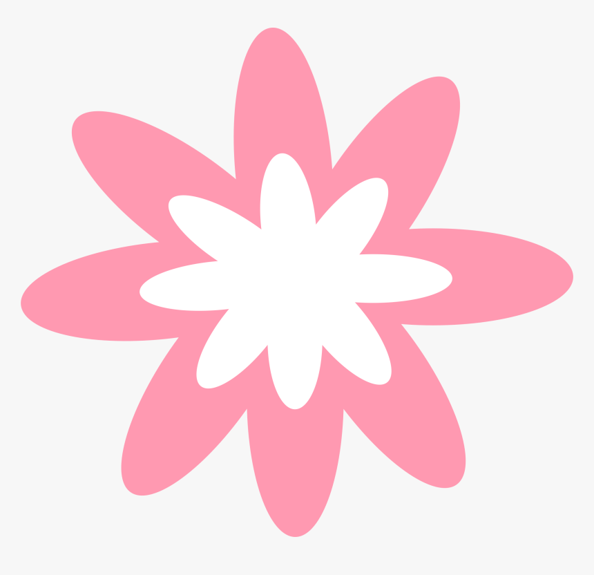 Pink Burst Flower - Pink Flower Clipart Png, Transparent Png, Free Download